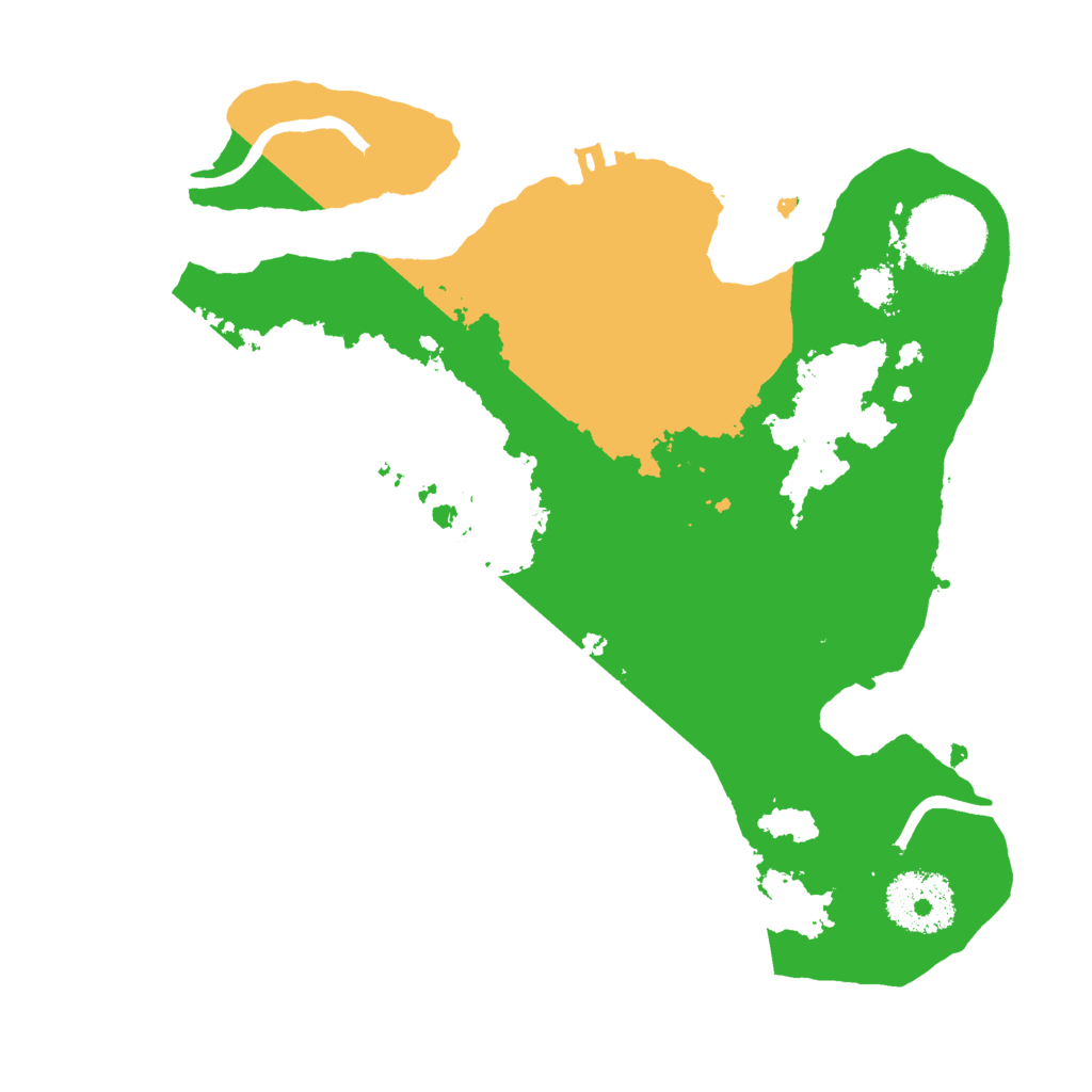 Biome Rust Map: Procedural Map, Size: 2500, Seed: 6000