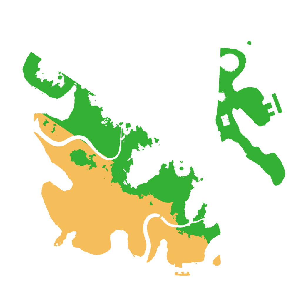 Biome Rust Map: Procedural Map, Size: 3000, Seed: 1129