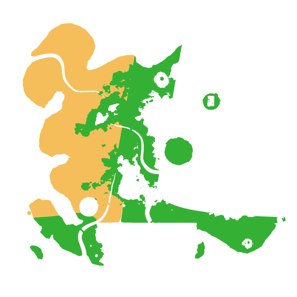 Biome Rust Map: Procedural Map, Size: 3000, Seed: 9591
