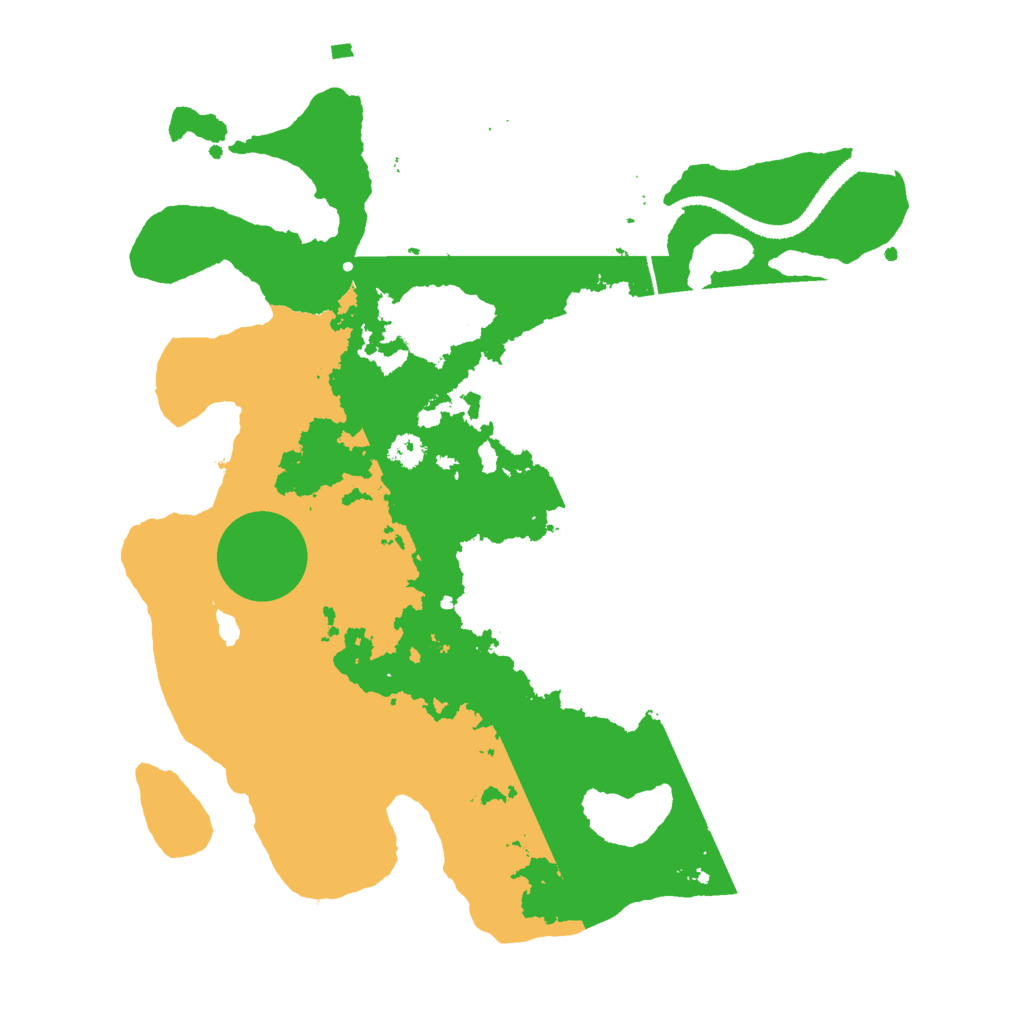 Biome Rust Map: Procedural Map, Size: 3000, Seed: 25371
