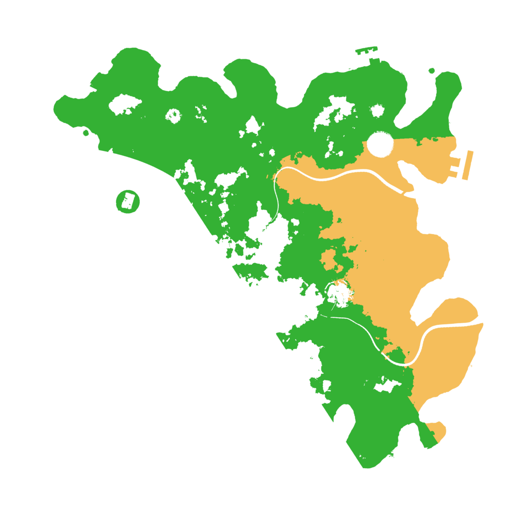 Biome Rust Map: Procedural Map, Size: 3500, Seed: 805716496