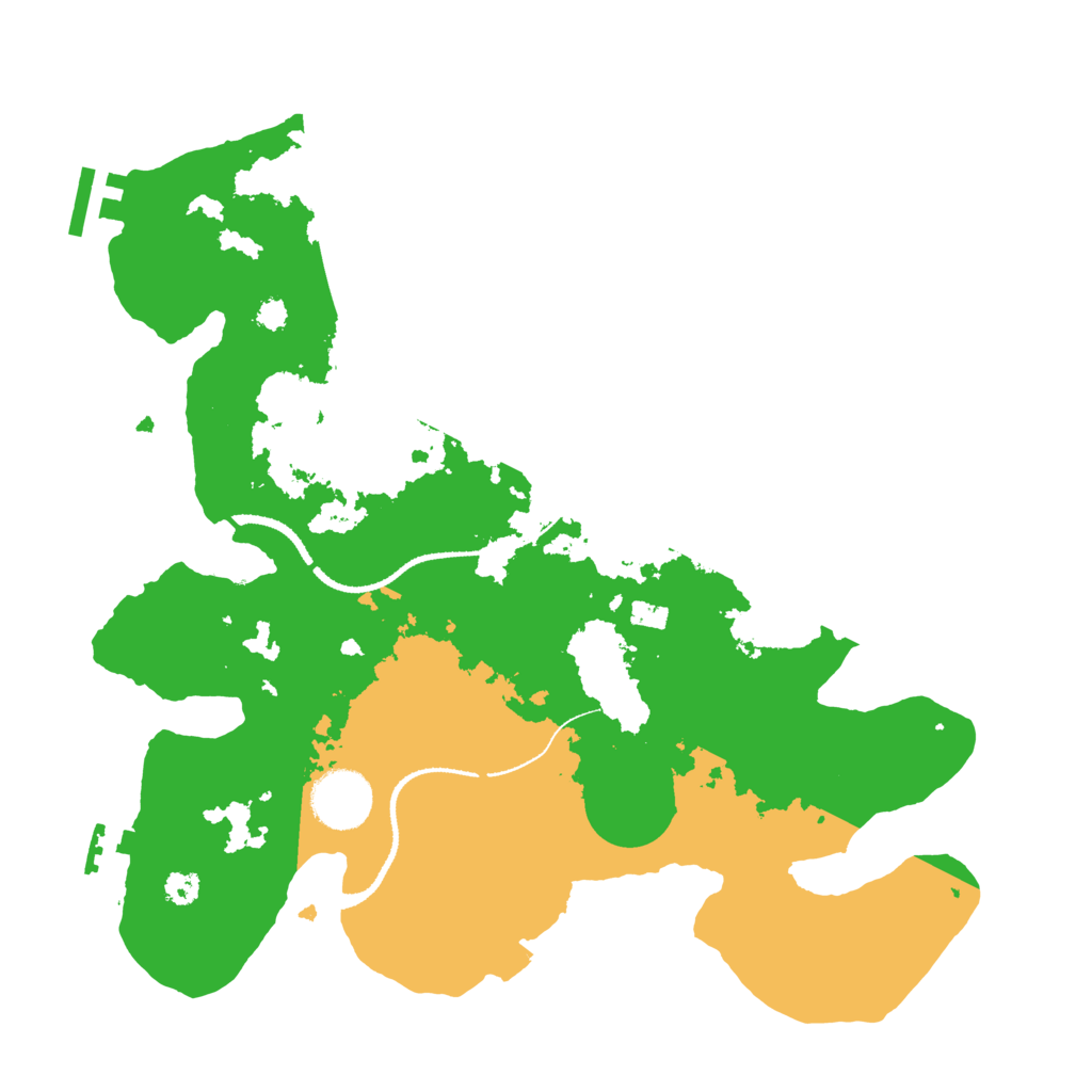 Biome Rust Map: Procedural Map, Size: 3200, Seed: 1287803101