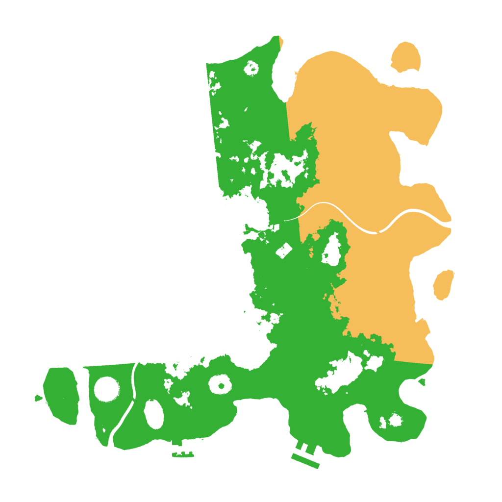 Biome Rust Map: Procedural Map, Size: 3500, Seed: 99665