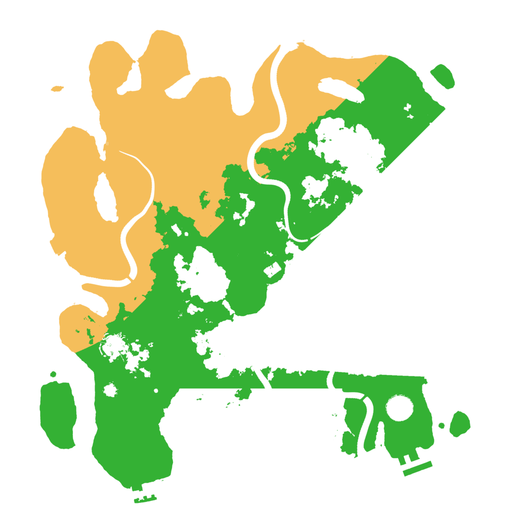 Biome Rust Map: Procedural Map, Size: 3500, Seed: 1692607640