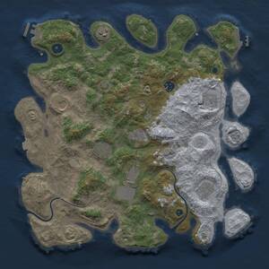 Thumbnail Rust Map: Procedural Map, Size: 3850, Seed: 1532315566, 15 Monuments