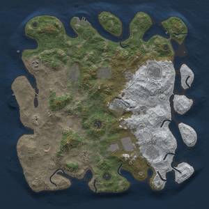 Thumbnail Rust Map: Procedural Map, Size: 3850, Seed: 1532315566, 20 Monuments