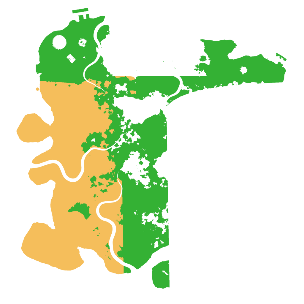 Biome Rust Map: Procedural Map, Size: 3850, Seed: 386021948