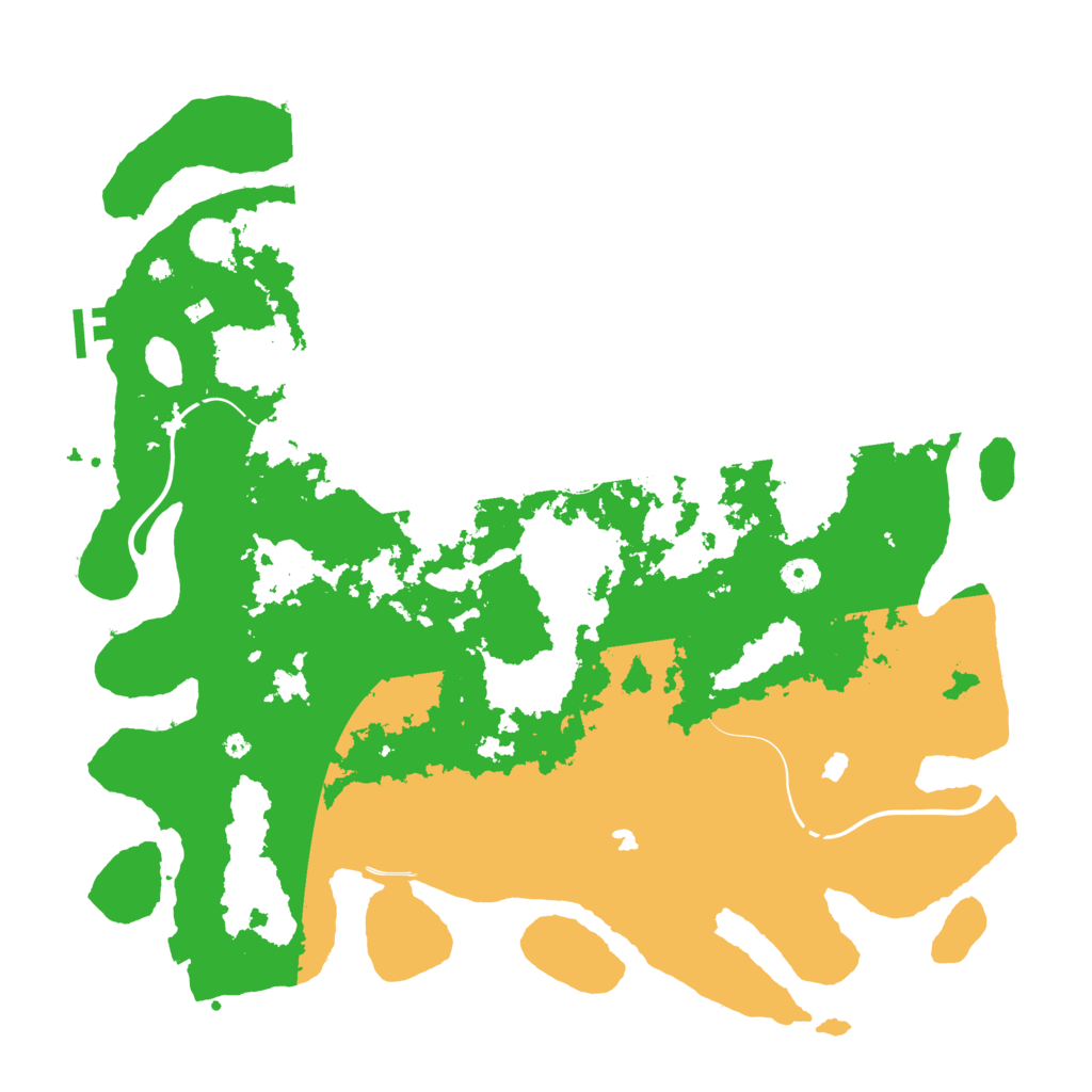 Biome Rust Map: Procedural Map, Size: 4500, Seed: 613215600