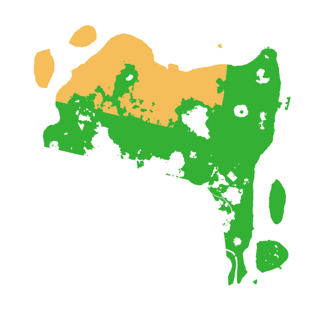 Biome Rust Map: Procedural Map, Size: 3500, Seed: 37492