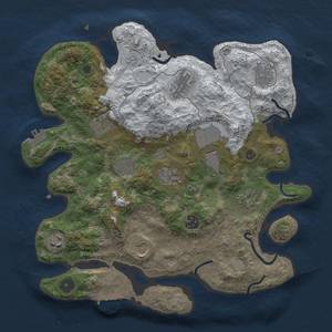 Thumbnail Rust Map: Procedural Map, Size: 3500, Seed: 1451370756, 20 Monuments