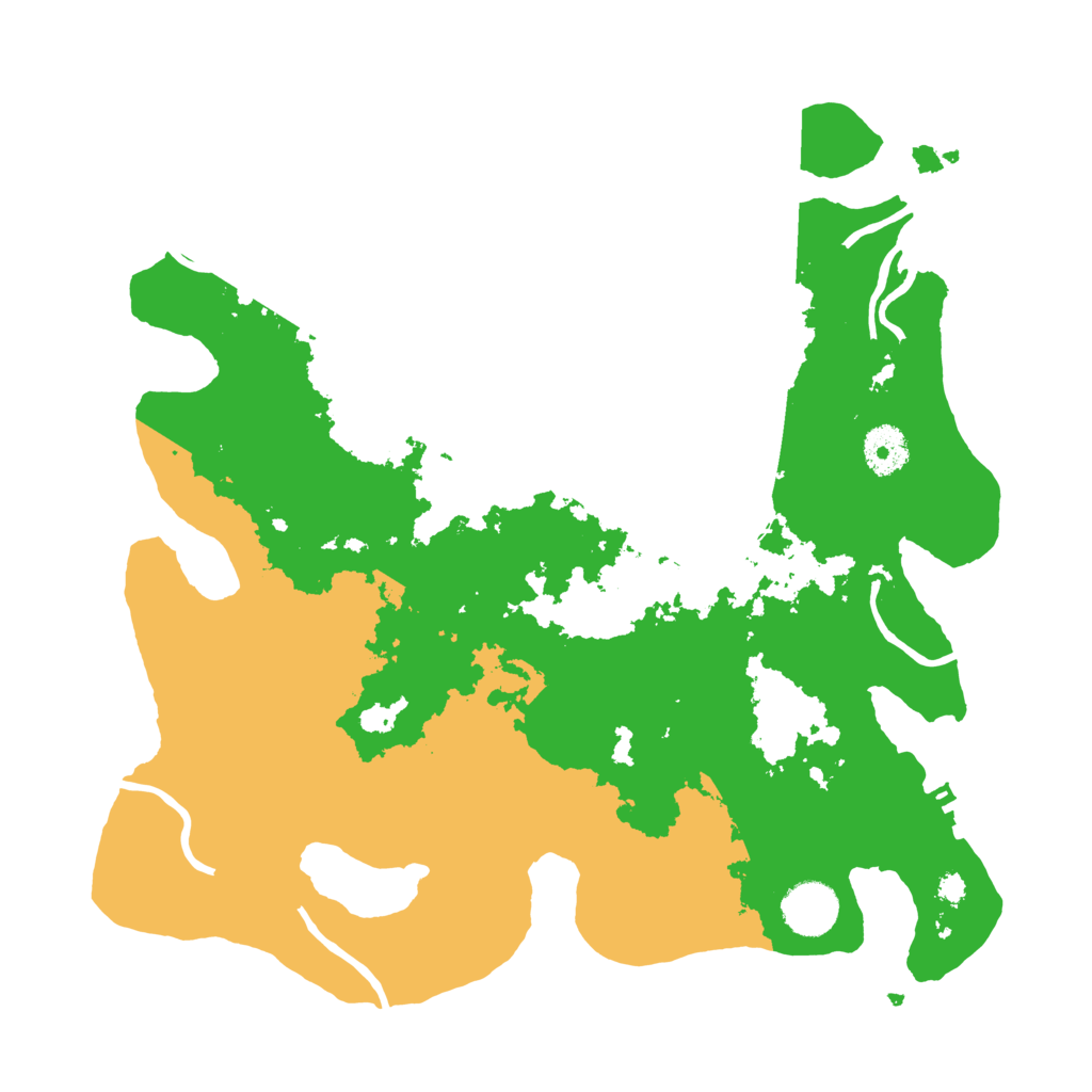 Biome Rust Map: Procedural Map, Size: 3500, Seed: 141464435
