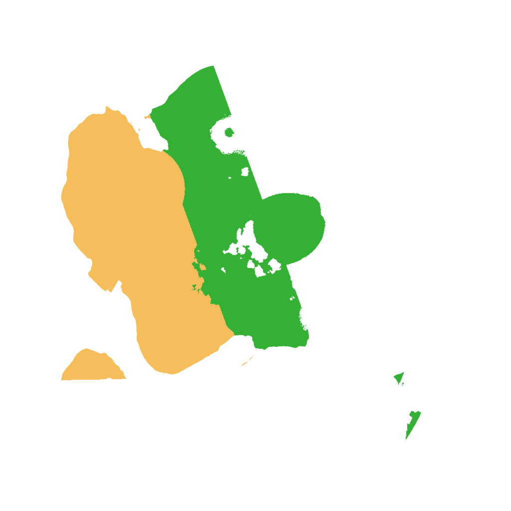 Biome Rust Map: Procedural Map, Size: 2000, Seed: 16196