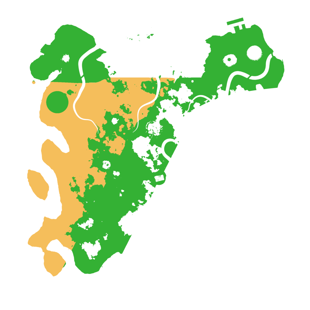 Biome Rust Map: Procedural Map, Size: 3700, Seed: 1377302992