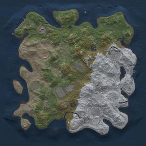 Thumbnail Rust Map: Procedural Map, Size: 3700, Seed: 1377302992, 19 Monuments