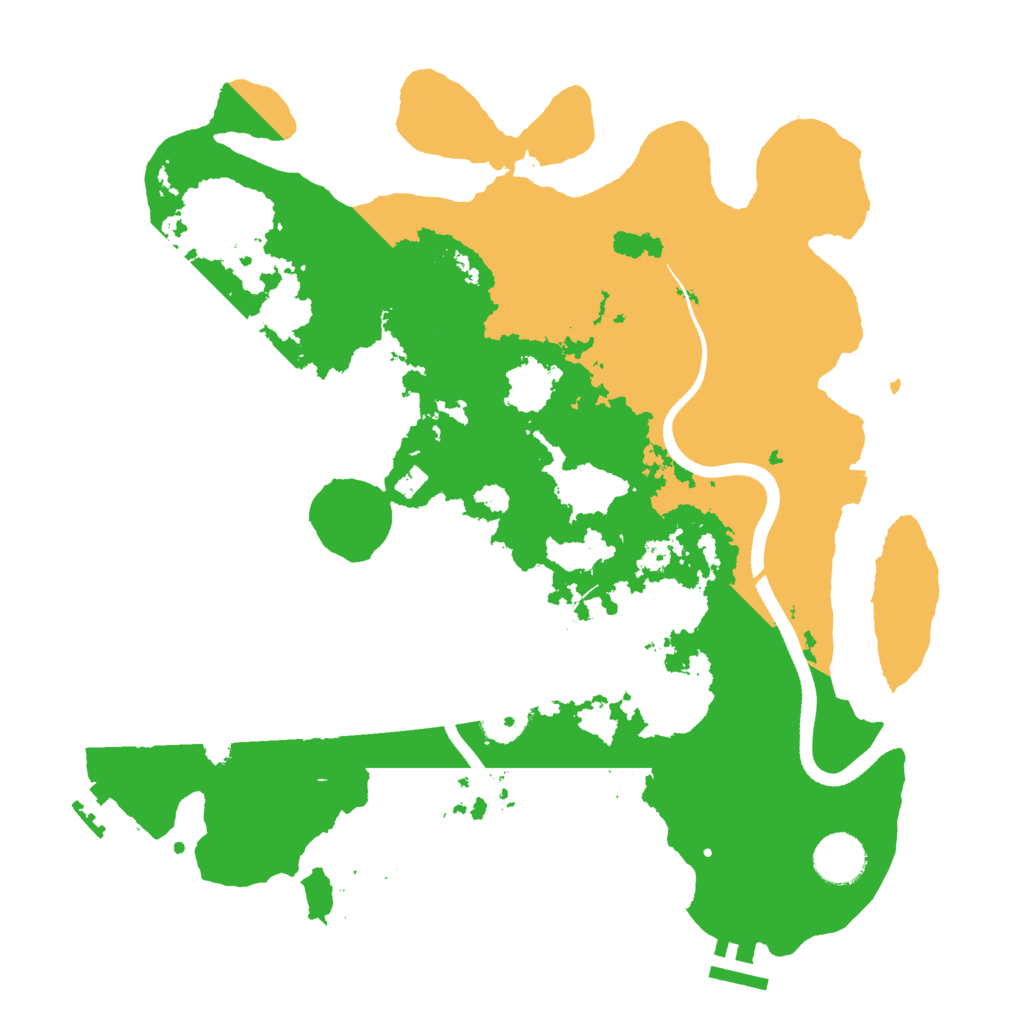 Biome Rust Map: Procedural Map, Size: 3500, Seed: 821213204