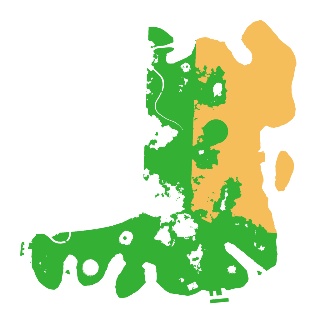 Biome Rust Map: Procedural Map, Size: 3500, Seed: 634230218