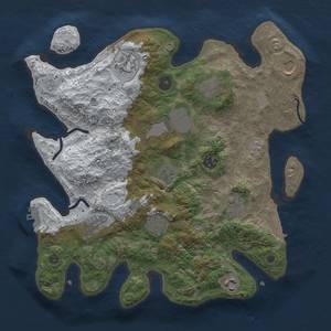 Thumbnail Rust Map: Procedural Map, Size: 3500, Seed: 634230218, 20 Monuments