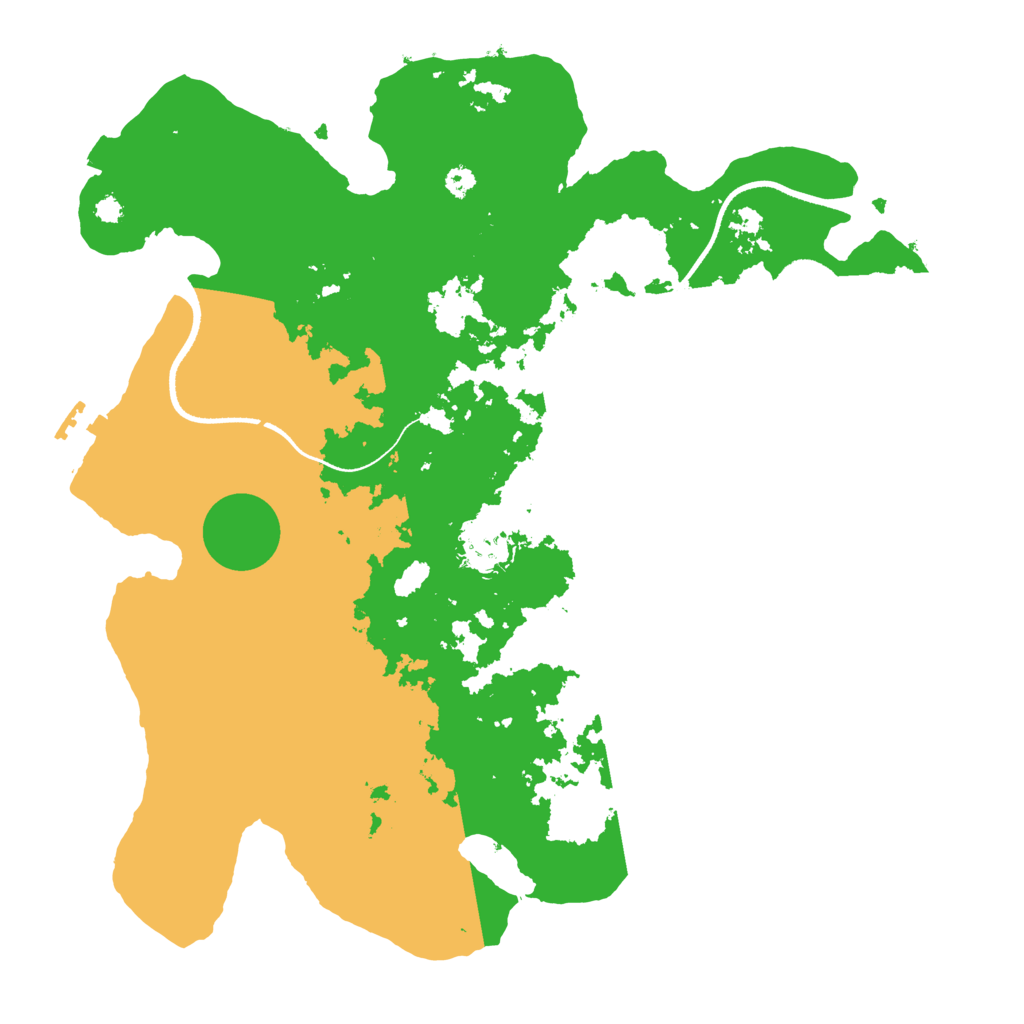 Biome Rust Map: Procedural Map, Size: 3500, Seed: 536903750