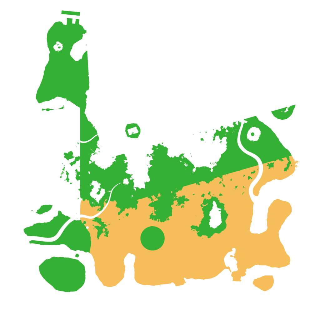 Biome Rust Map: Procedural Map, Size: 3500, Seed: 2041401551