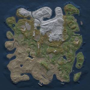 Thumbnail Rust Map: Procedural Map, Size: 4250, Seed: 338792011, 16 Monuments