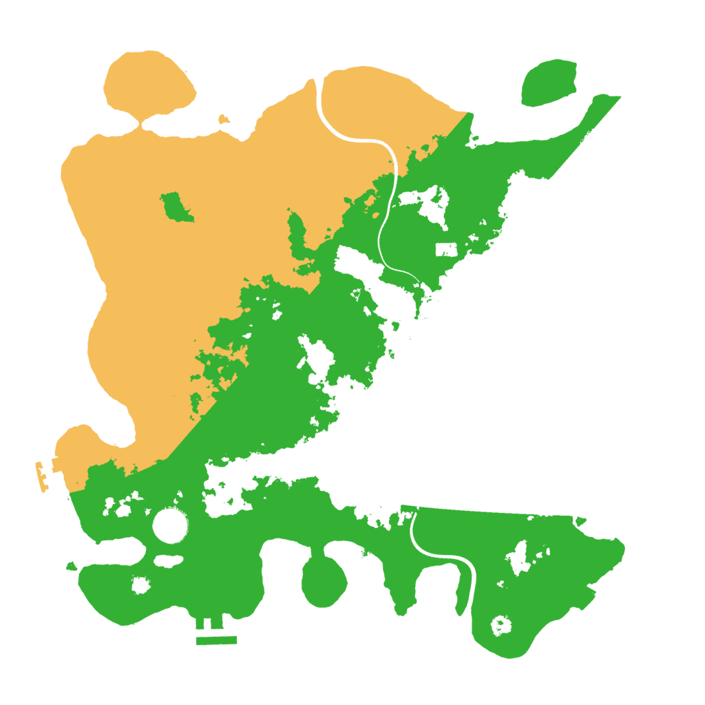 Biome Rust Map: Procedural Map, Size: 3500, Seed: 480367321