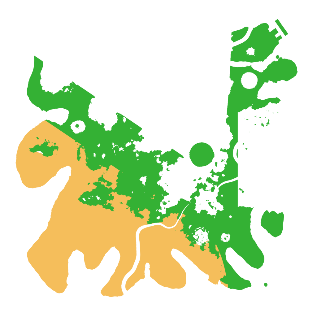 Biome Rust Map: Procedural Map, Size: 3500, Seed: 841549451