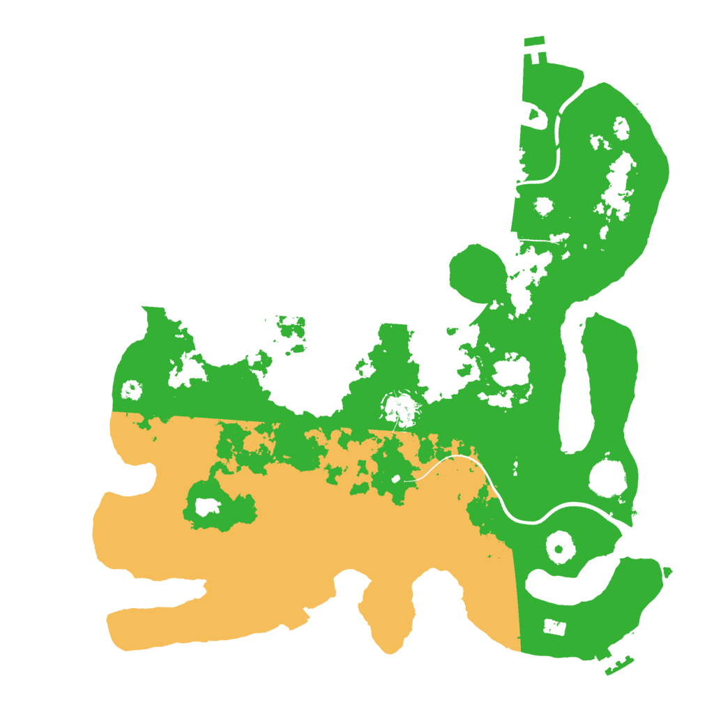 Biome Rust Map: Procedural Map, Size: 3500, Seed: 910844972
