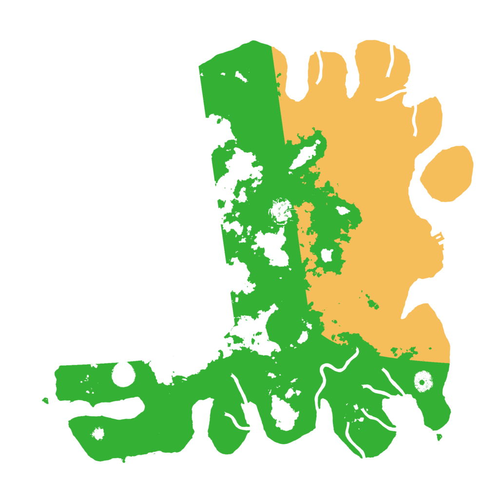 Biome Rust Map: Procedural Map, Size: 3800, Seed: 93307