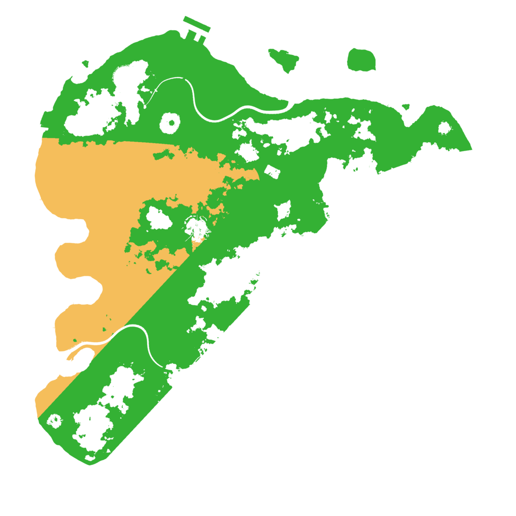 Biome Rust Map: Procedural Map, Size: 3700, Seed: 1735261222