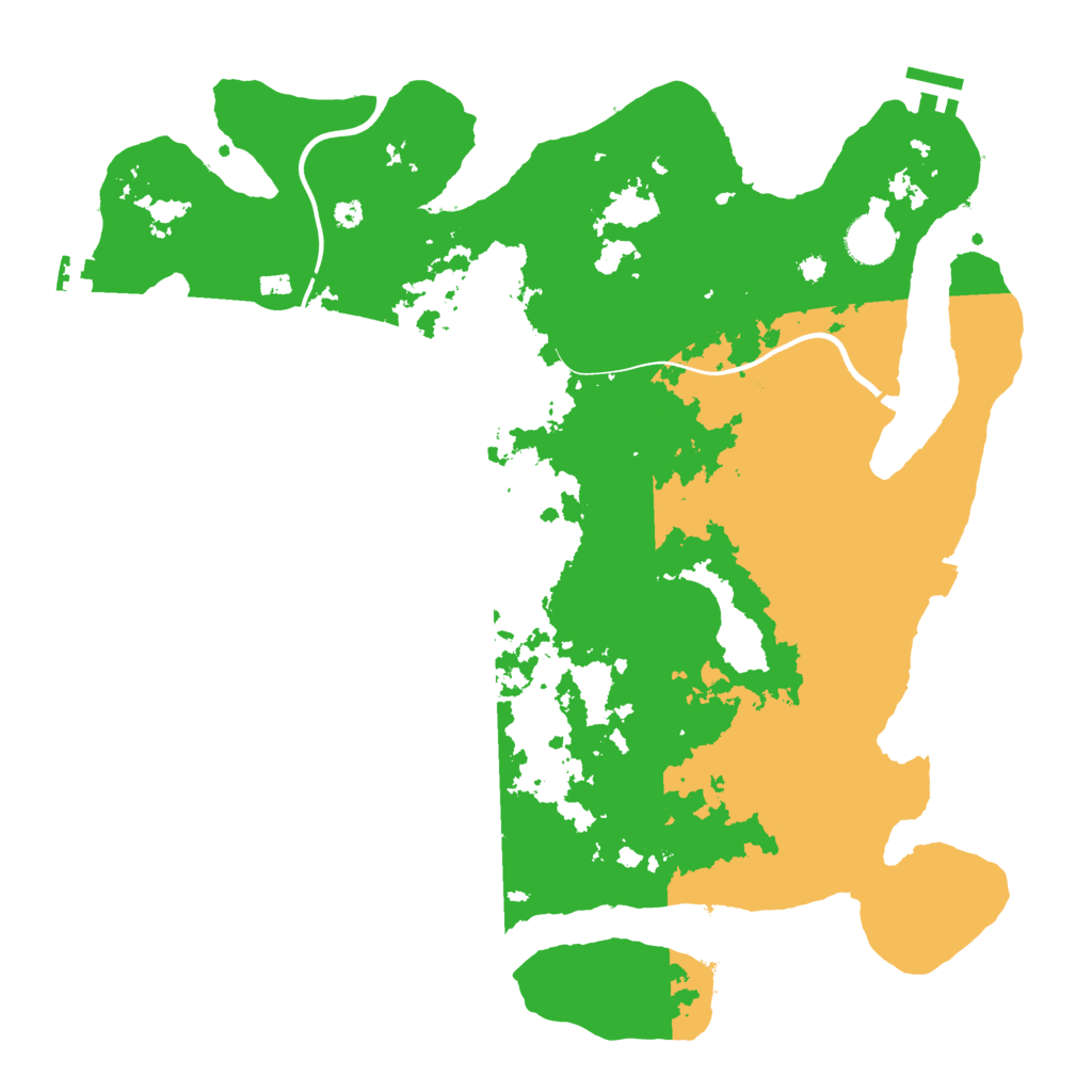 Biome Rust Map: Procedural Map, Size: 3850, Seed: 31515731