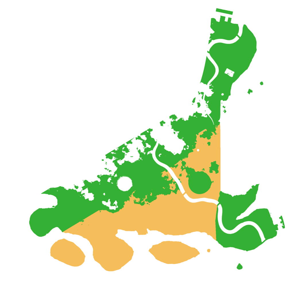 Biome Rust Map: Procedural Map, Size: 3500, Seed: 7354345