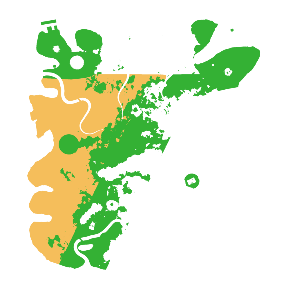 Biome Rust Map: Procedural Map, Size: 3900, Seed: 48684