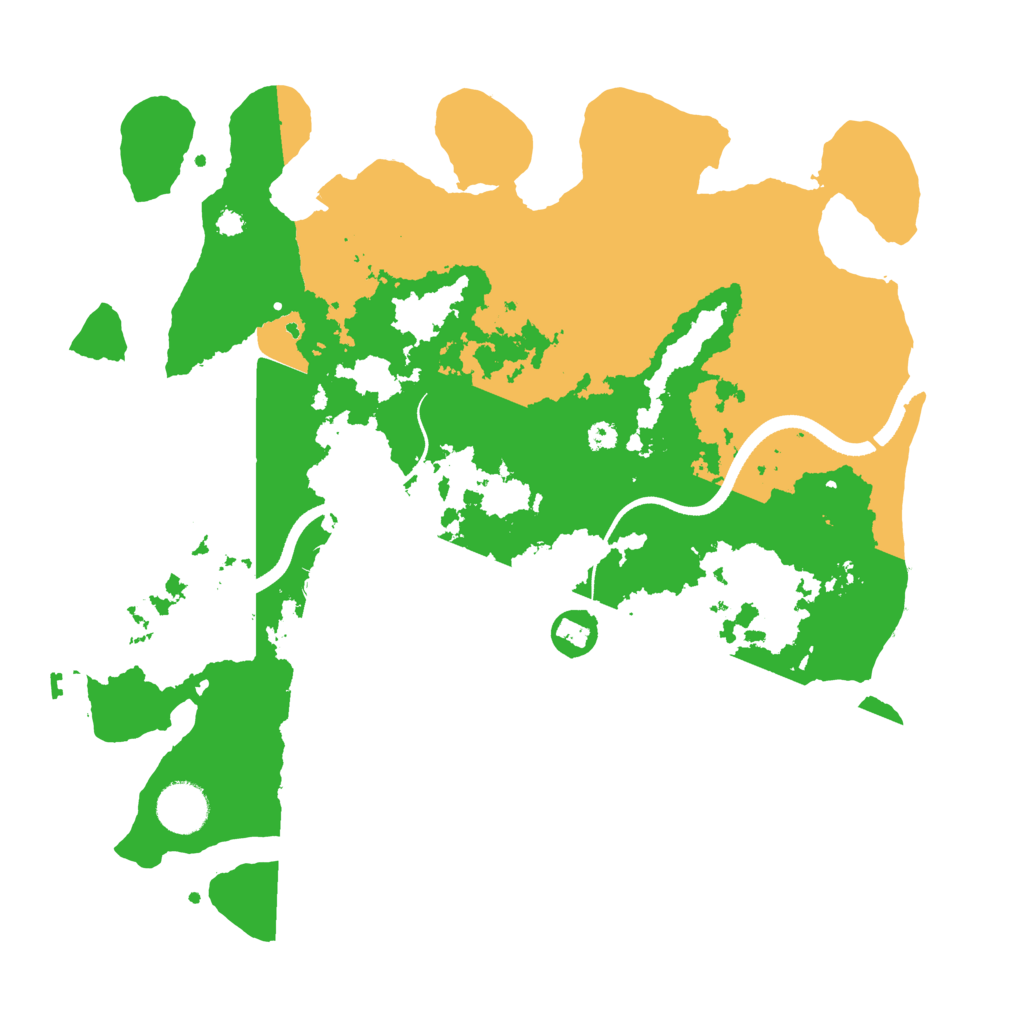 Biome Rust Map: Procedural Map, Size: 3500, Seed: 873438474