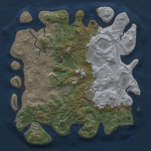 Thumbnail Rust Map: Procedural Map, Size: 4300, Seed: 54895622, 20 Monuments