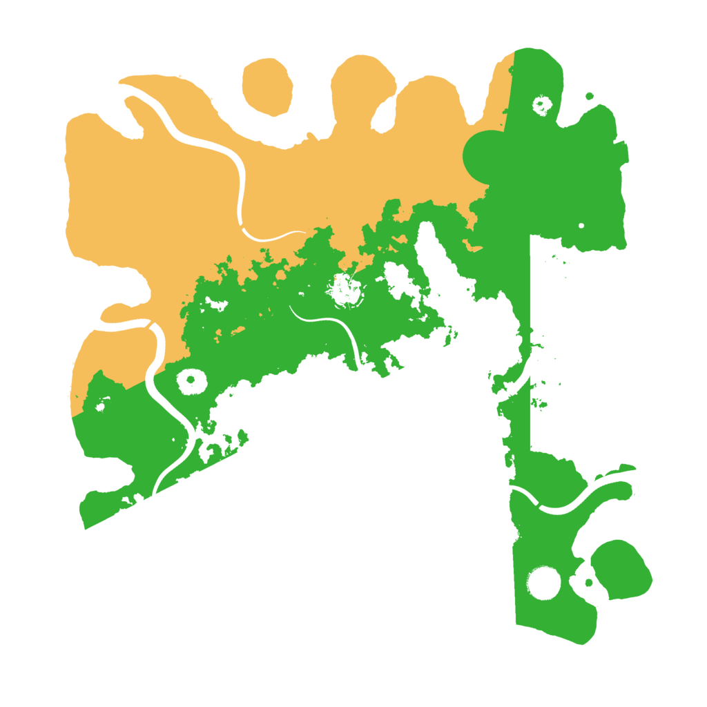 Biome Rust Map: Procedural Map, Size: 3700, Seed: 421166431