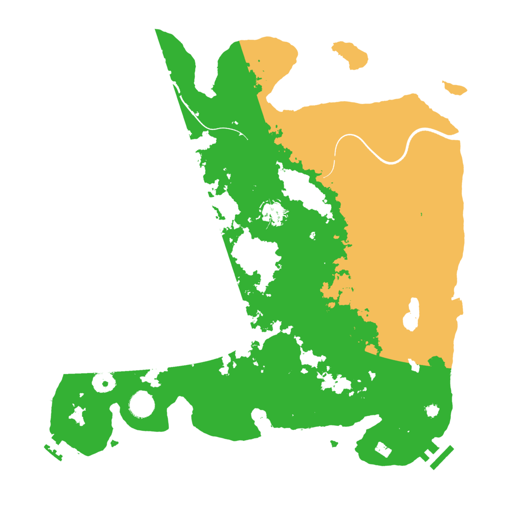Biome Rust Map: Procedural Map, Size: 3500, Seed: 638907