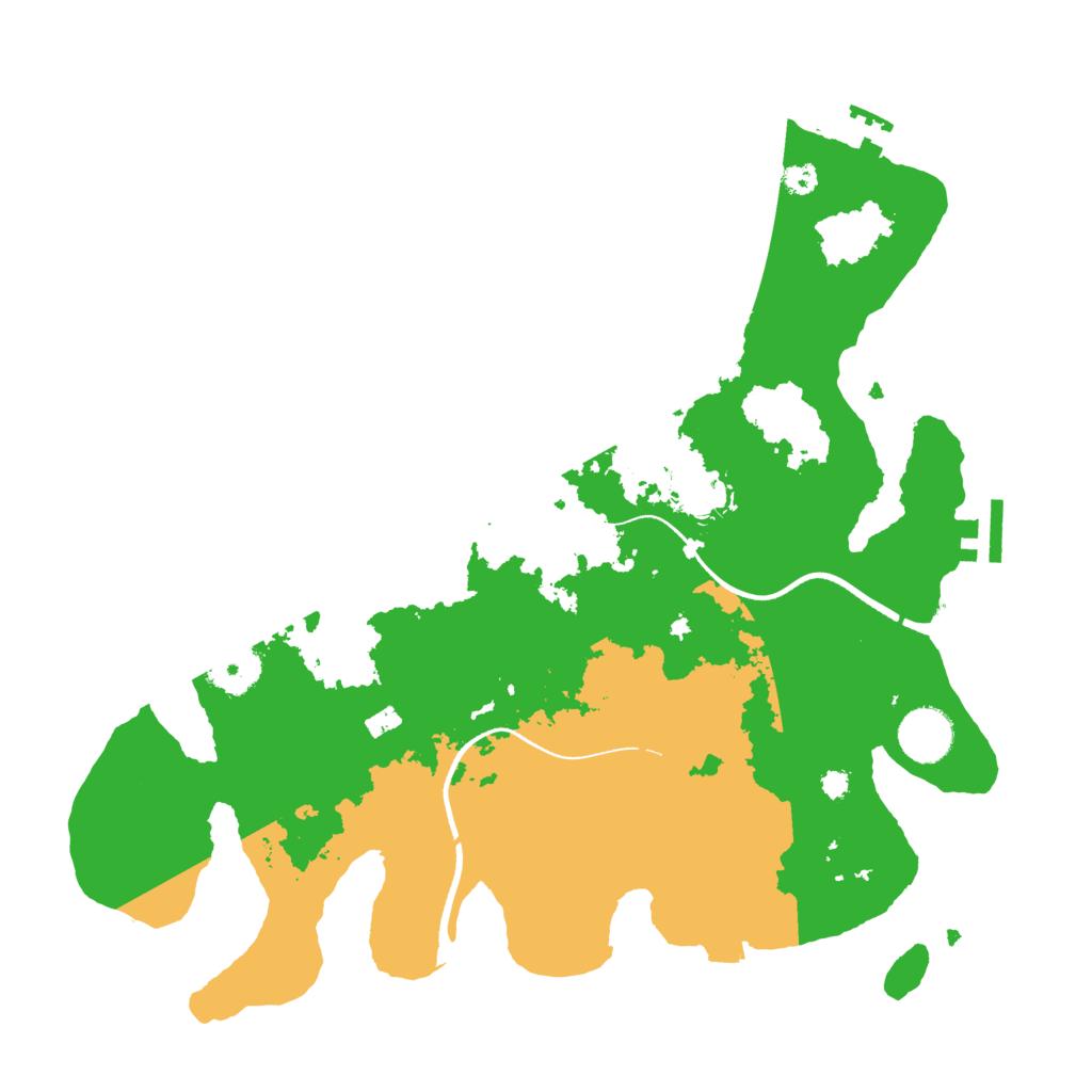 Biome Rust Map: Procedural Map, Size: 3500, Seed: 327956116