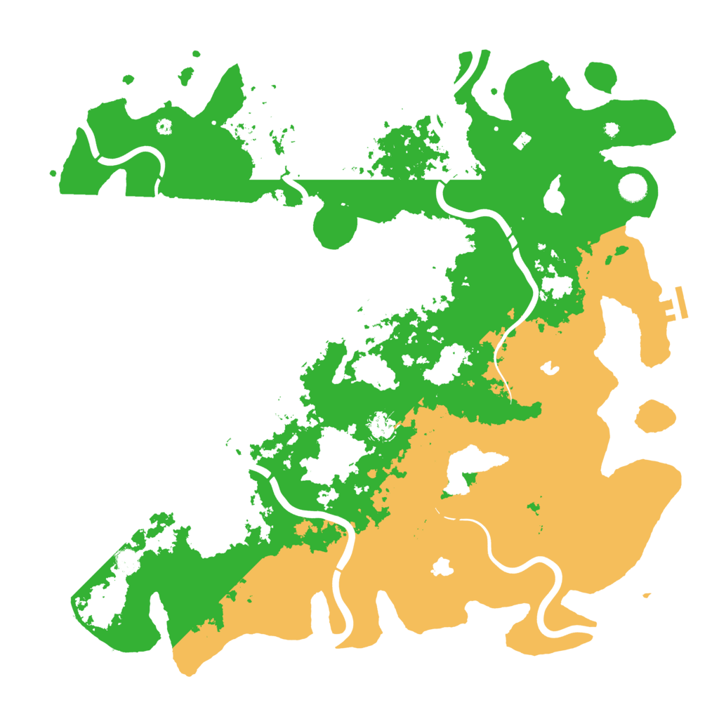 Biome Rust Map: Procedural Map, Size: 4500, Seed: 52706491