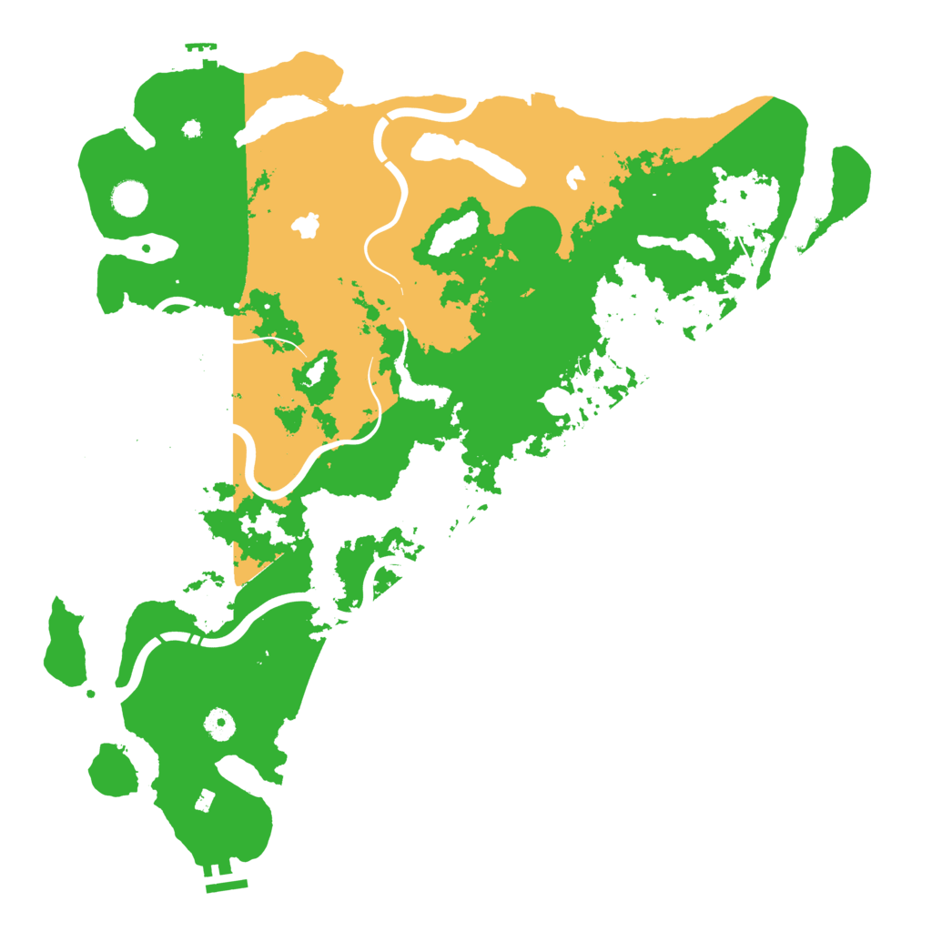 Biome Rust Map: Procedural Map, Size: 4500, Seed: 81237279