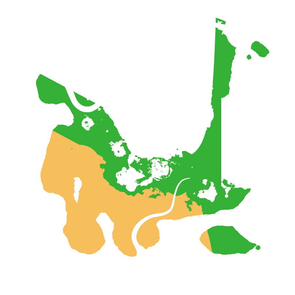 Biome Rust Map: Procedural Map, Size: 2500, Seed: 2066835467