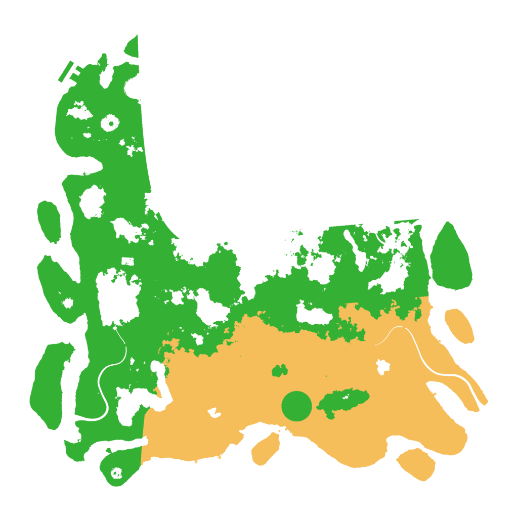 Biome Rust Map: Procedural Map, Size: 4500, Seed: 1103445914