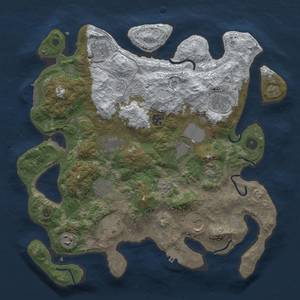 Thumbnail Rust Map: Procedural Map, Size: 3800, Seed: 10000, 20 Monuments