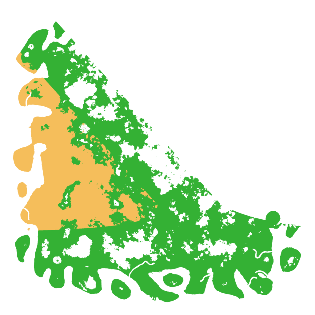Biome Rust Map: Procedural Map, Size: 6000, Seed: 153