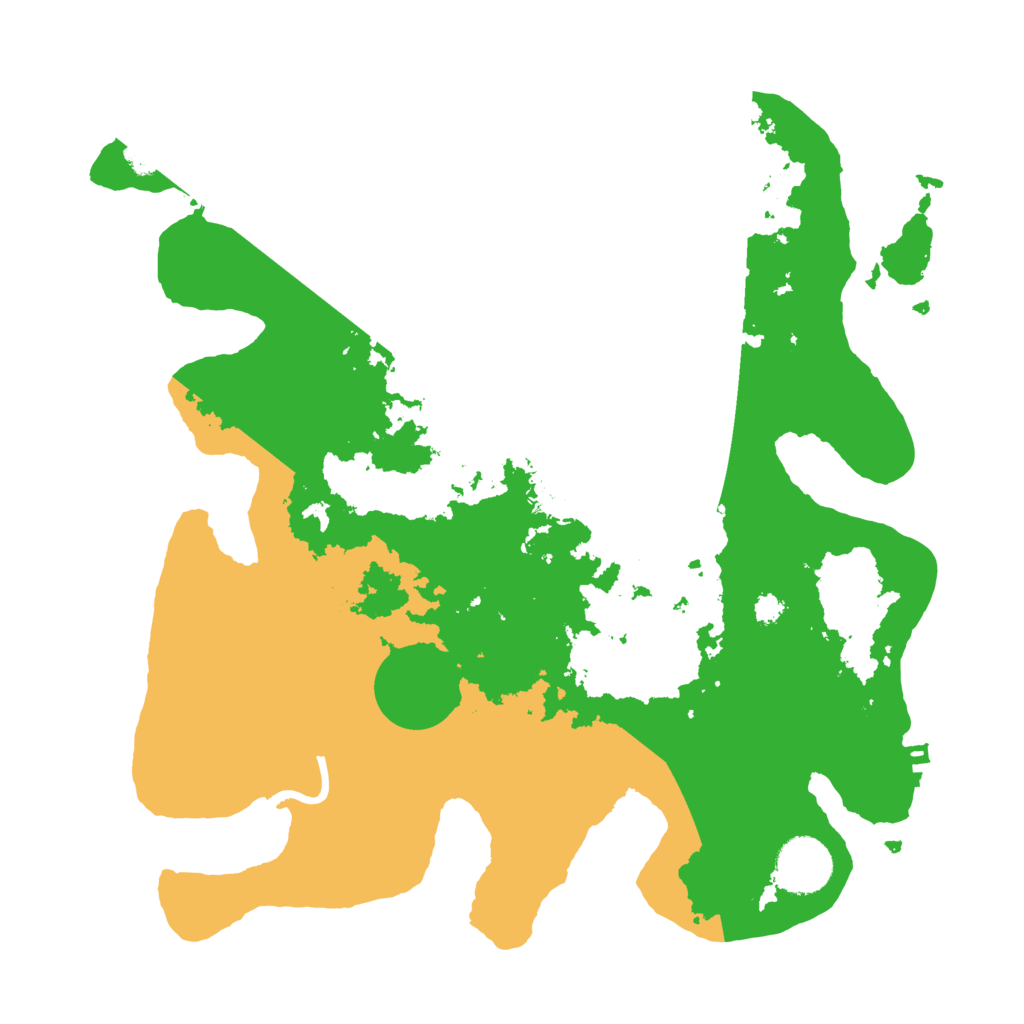 Biome Rust Map: Procedural Map, Size: 3200, Seed: 521158874
