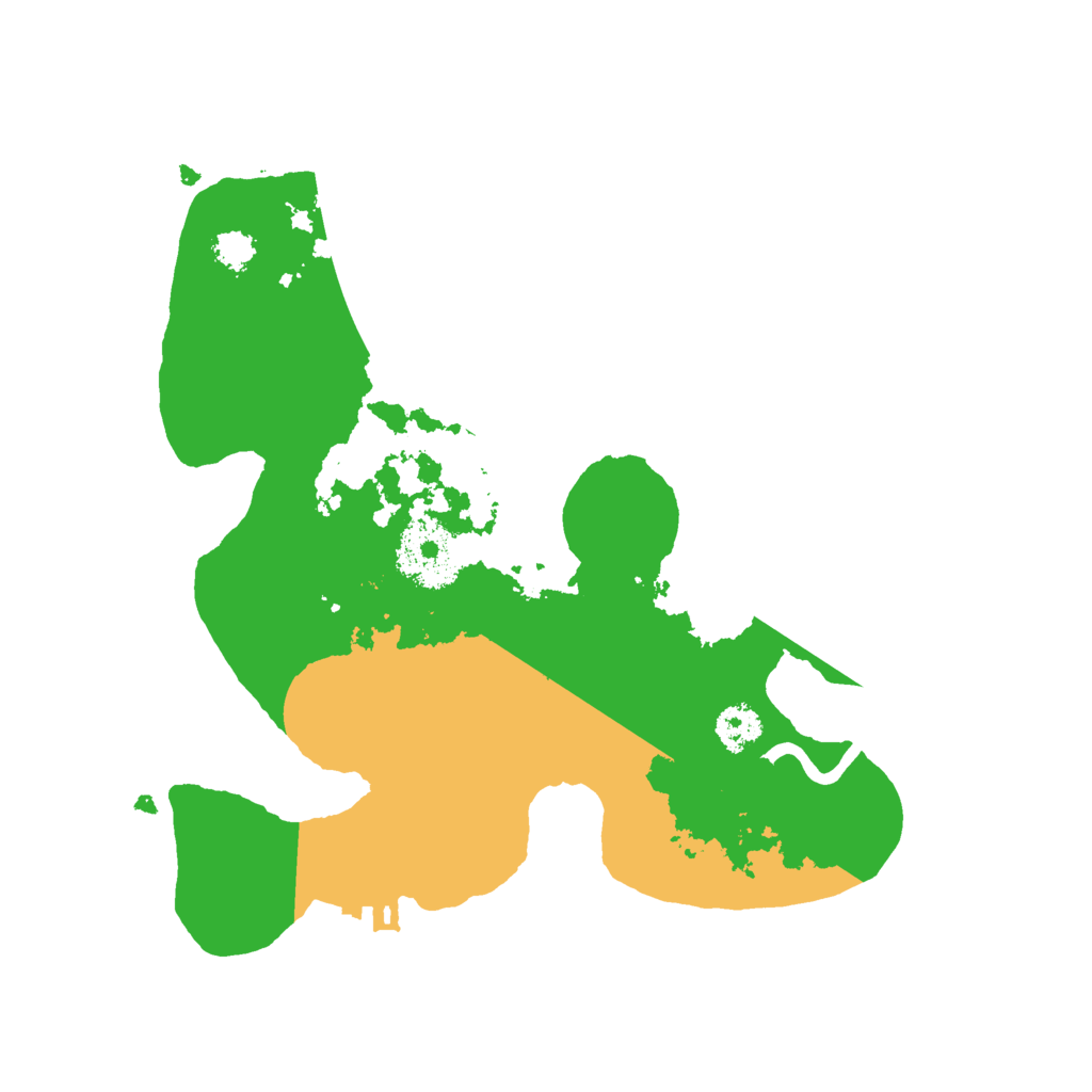 Biome Rust Map: Procedural Map, Size: 2500, Seed: 184400986