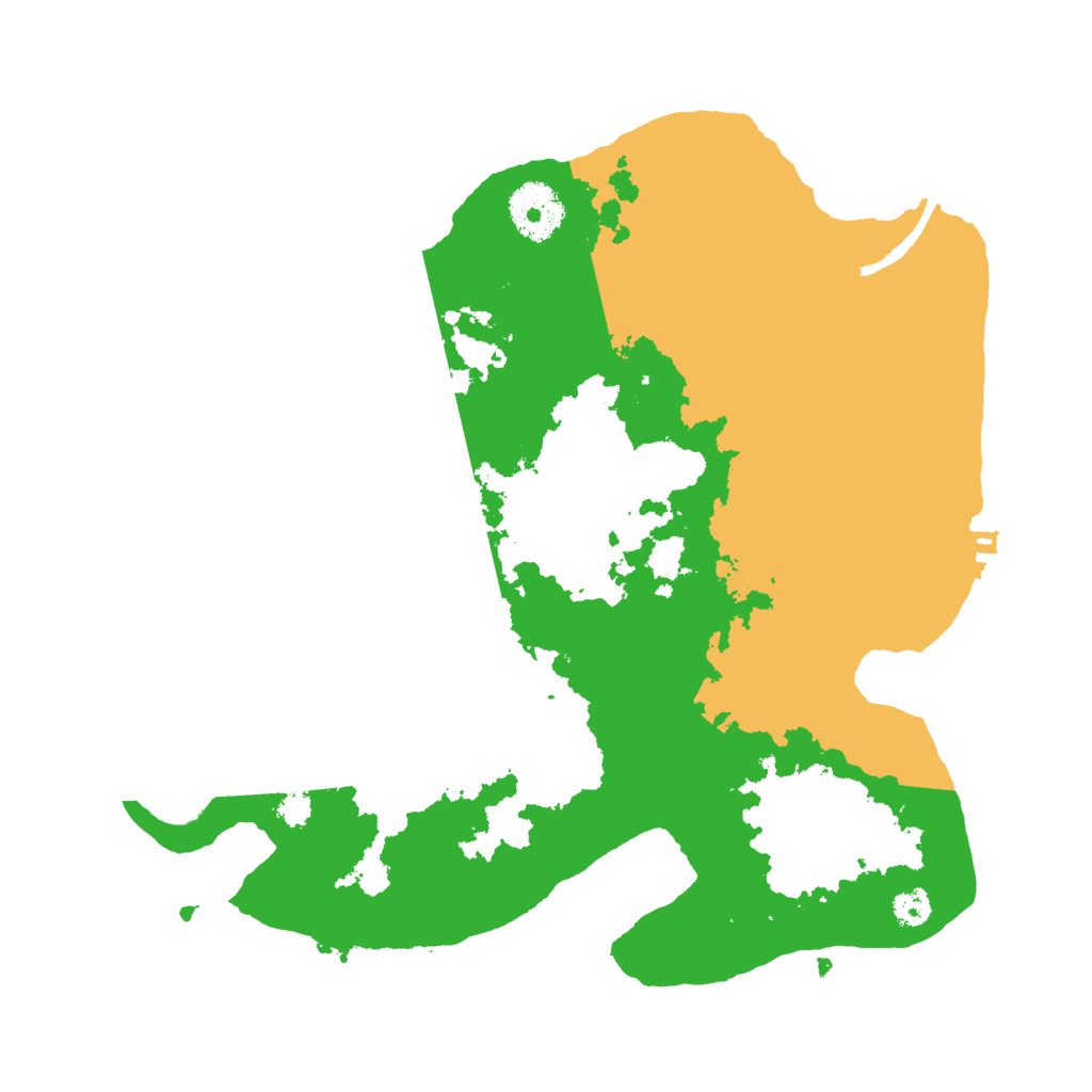 Biome Rust Map: Procedural Map, Size: 3000, Seed: 68915