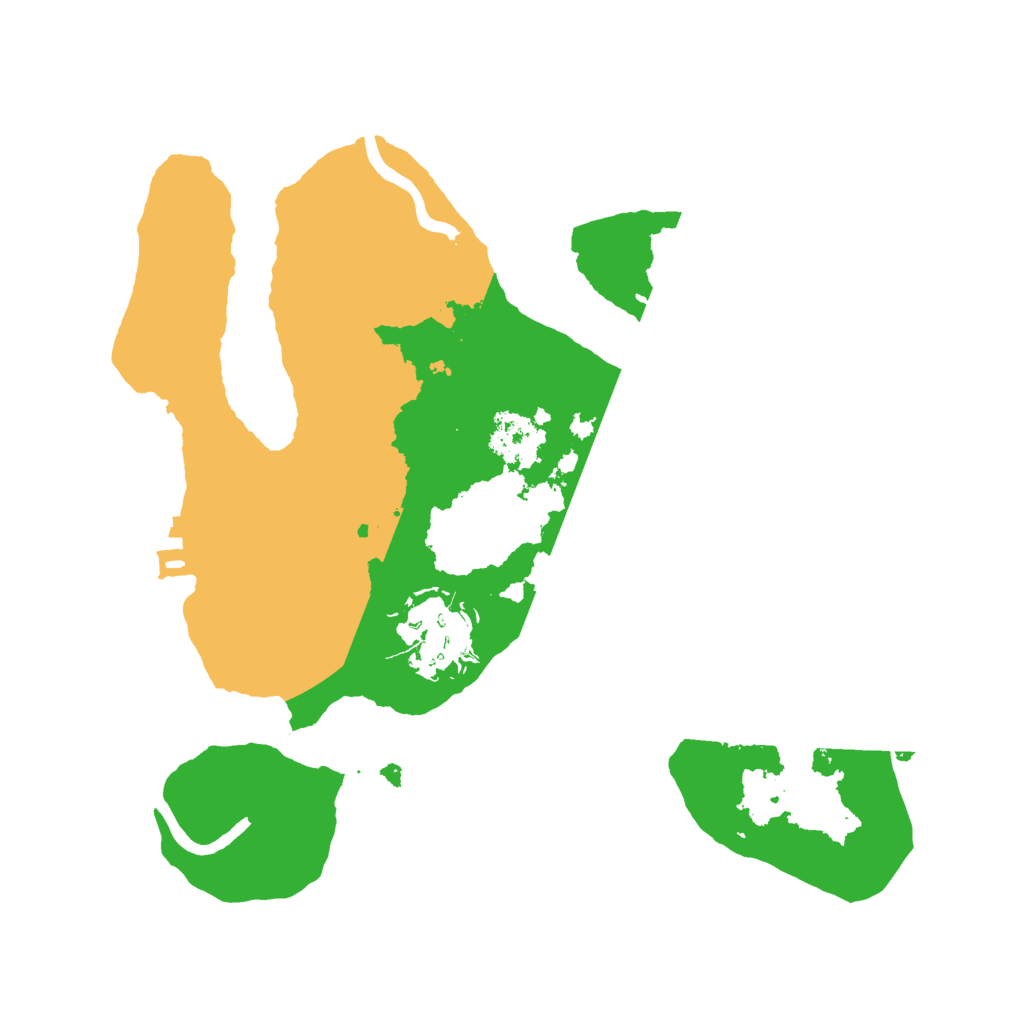 Biome Rust Map: Procedural Map, Size: 2222, Seed: 56789