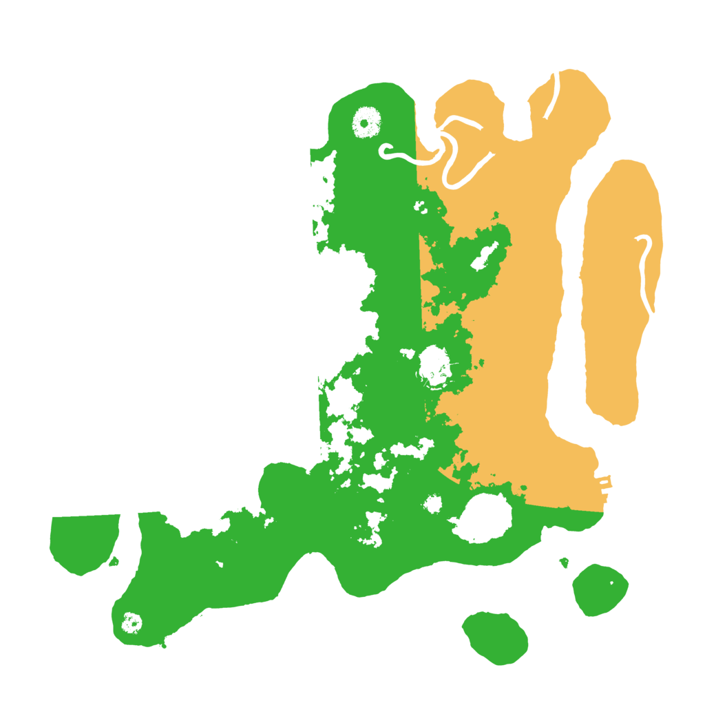 Biome Rust Map: Procedural Map, Size: 3500, Seed: 421846