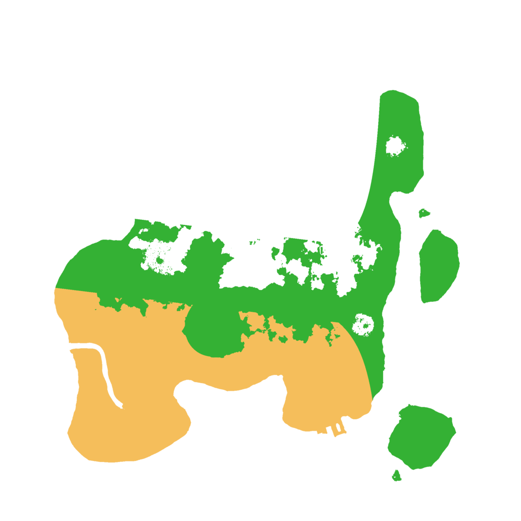 Biome Rust Map: Procedural Map, Size: 2500, Seed: 12604