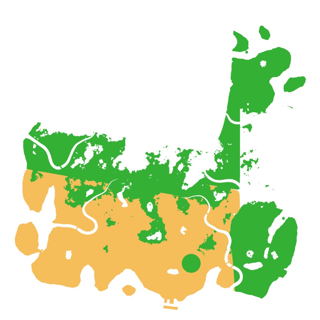 Biome Rust Map: Procedural Map, Size: 4500, Seed: 420420420